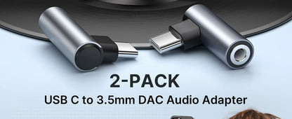 Type-C 3.5mm 90° Audió Adapter