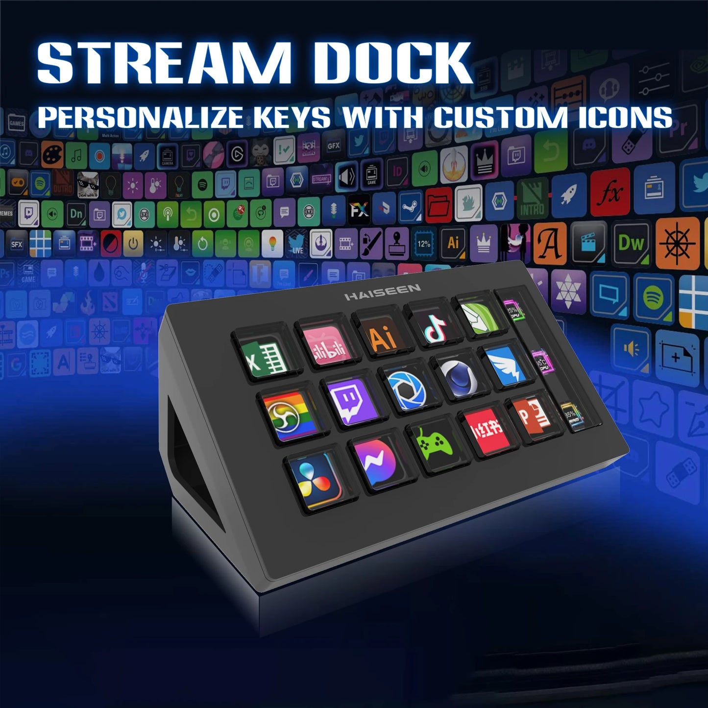 Stream Deck 15 Gombok JIMITU