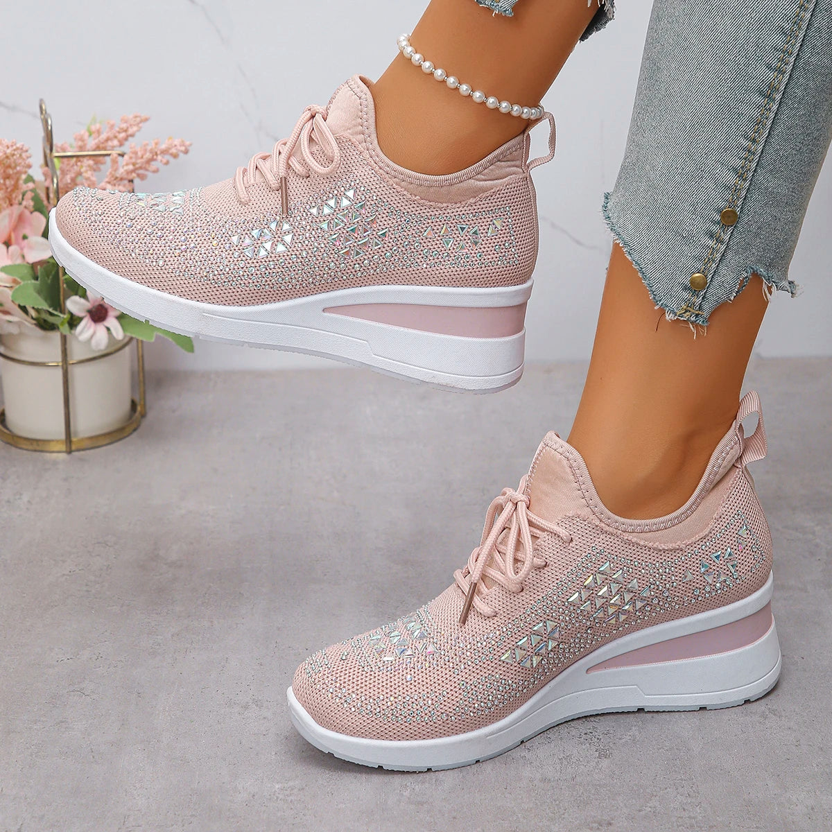 Shoes Breathable Mesh Lace-up