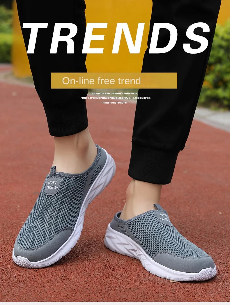 Férfi Nyári Papucs - Lélegző Hálós Slip-On Félcipő