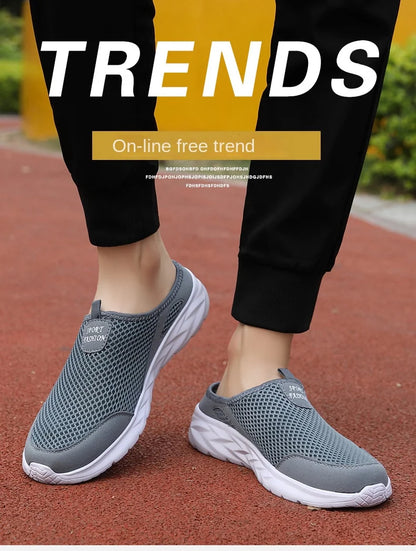 Férfi Nyári Papucs - Lélegző Hálós Slip-On Félcipő