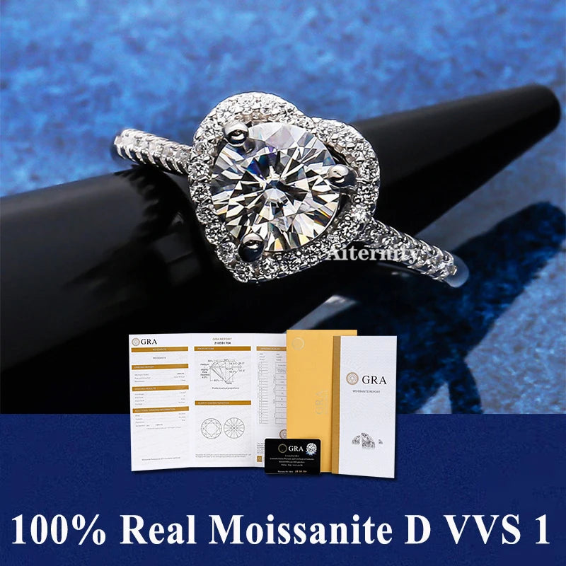 Moissanite AITERNITY Szívgyűrű