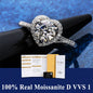 AITERNITY Moissanite Szív Gyűrű