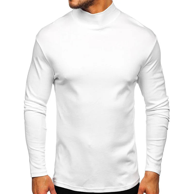 Turtleneck Férfi Szolid Jiangxi