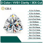 Moissanite 1.0ct Asscher GRA