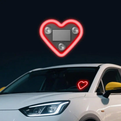 Autó Szív Alakú Neon Fény