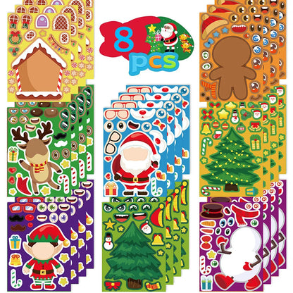 Karácsonyi Puzzle Matricák Diy