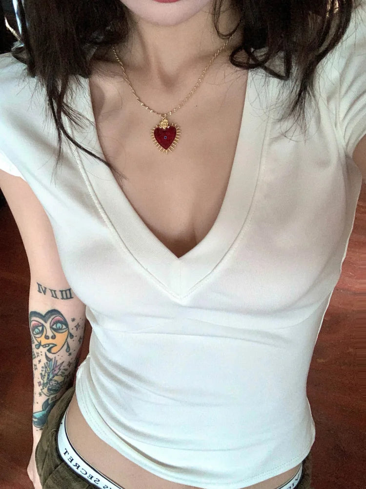 Vnyakú Crop Top Női JEYONG