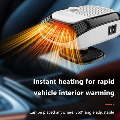 Xiaomi 360° Forgatható Autó Fűtőventilátor 12V/24V - Gyors Melegítés, Állítható Sebesség
