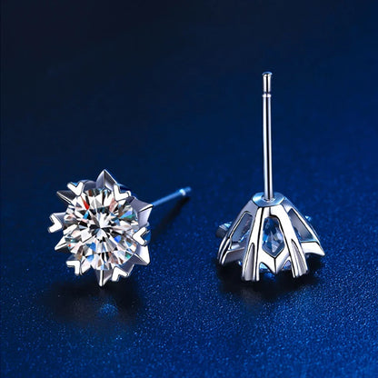 Moissanite Csavaros Fülbevaló