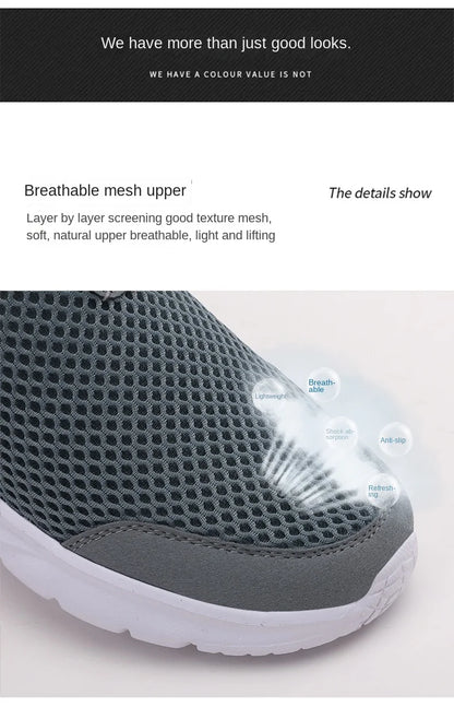 Férfi Nyári Papucs - Lélegző Hálós Slip-On Félcipő