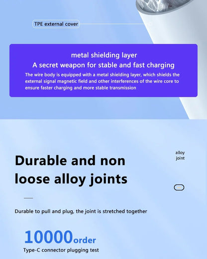DIXSG USB-C-Kabel 100W