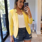 Women's White Blazer Slim