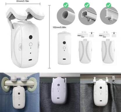 Tuya Okos Függönymozgató Robot – WiFi/Bluetooth, App-vezérlés, Alexa & Google Home
