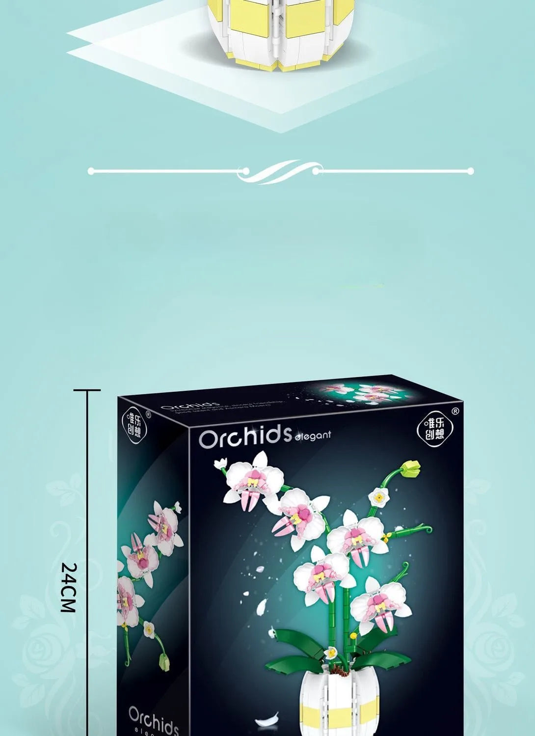 NONECE Orchidea Építő Kocka