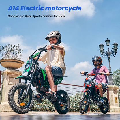 iScooter A14 Elektromos Cross Motor Gyerekeknek 500W - 27 km/h, 14 Hüvelyk, Terepjáró