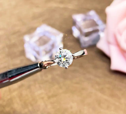 AITERNITY Moissanite Szív Gyűrű