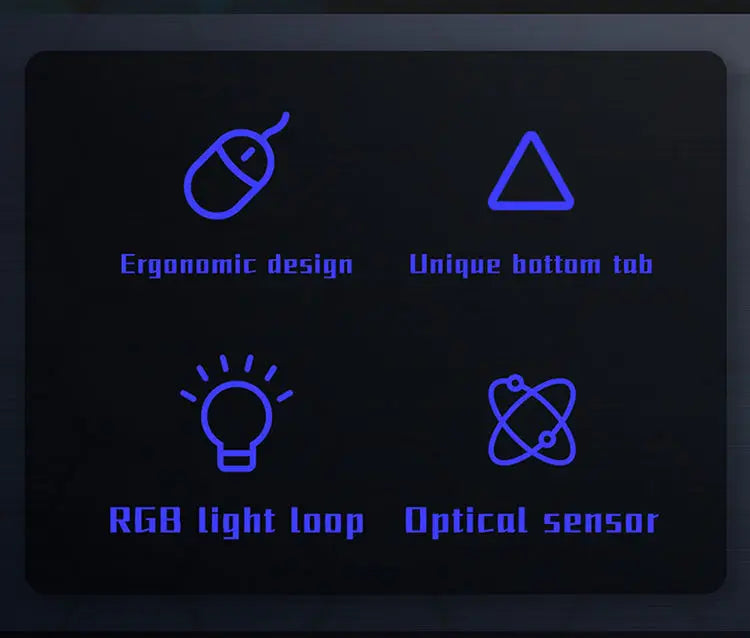 Dtvane Gamer Egér Ergonomikus