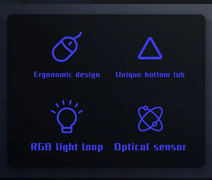 Dtvane Gamer Egér Ergonomikus