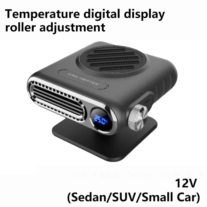 Xiaomi 12V/24V Autós Fűtőventilátor 150W - Digitális Kijelző, Jégtelenítés, Páramentesítés