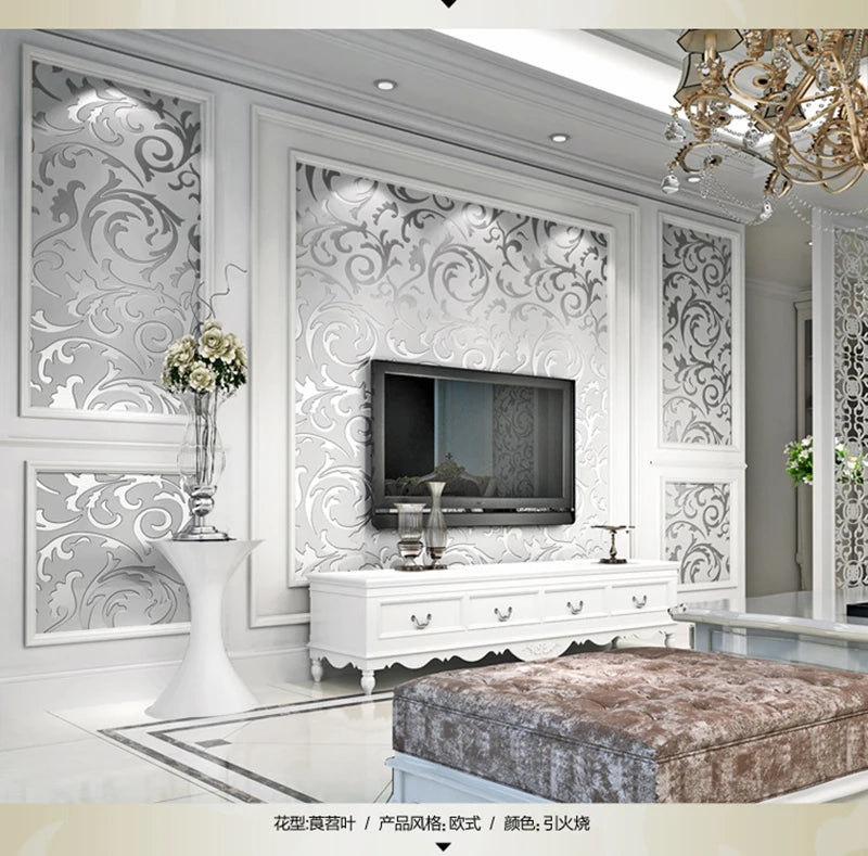 Damask Tapéta DZQCN 3D Vízálló
