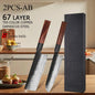 WXCOO Santoku Kés Damascus Pro