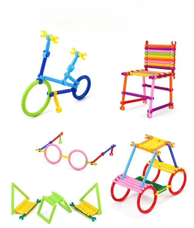 Színes Oktató 3D Puzzle Rudak