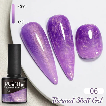 Puente Cat Eye Gel Fényes Kék