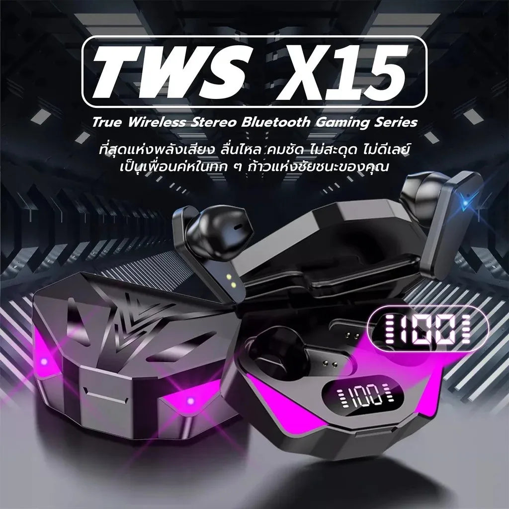 X15 TWS Fülhallgató 9D Stereo
