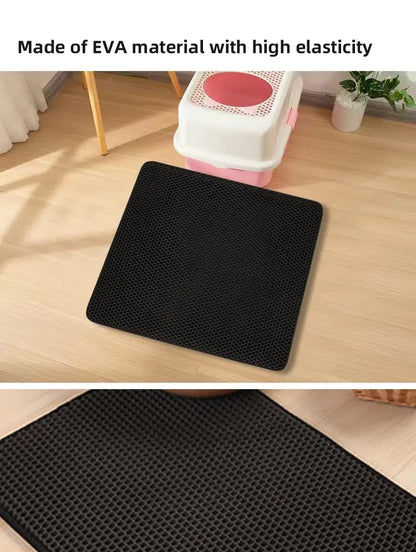 Macska Litter Mat 30x30 Cm - Vízálló Dupla Réteg Csúszásmentes és Mosható 1/2/3 Db