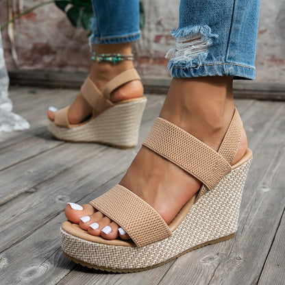 Bequeme Sandalen aus Stoff