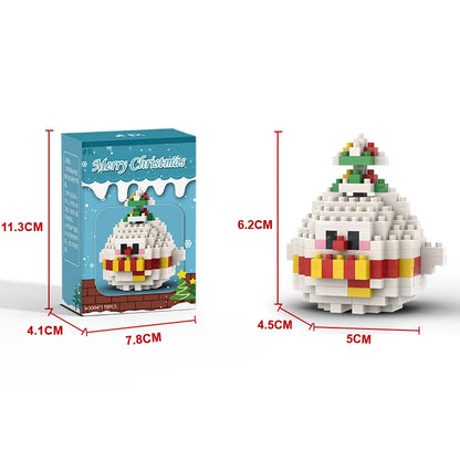 Mini Építő Kocka Mikulás DIY