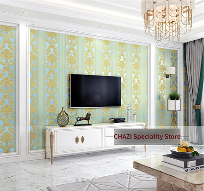 DZQCN Damask 3D Tapéta Vízálló