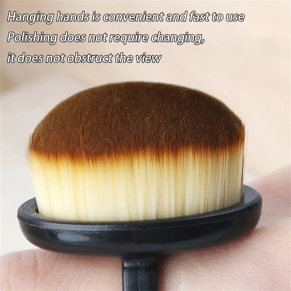 Nagelpuderpinsel, oval, fein