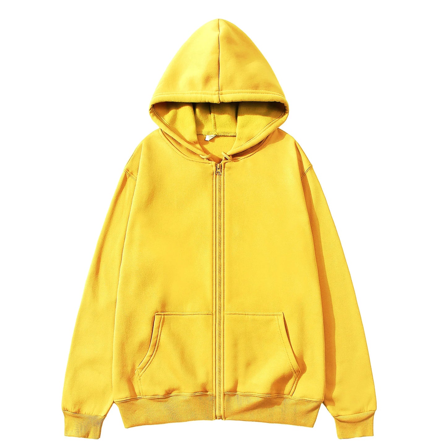 Férfi Meleg Fleece Zip Hoodie