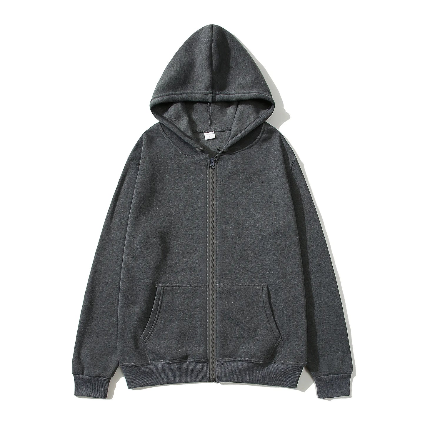 Férfi Meleg Fleece Zip Hoodie