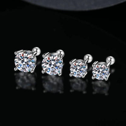 Moissanite 4Prong Fülbevaló