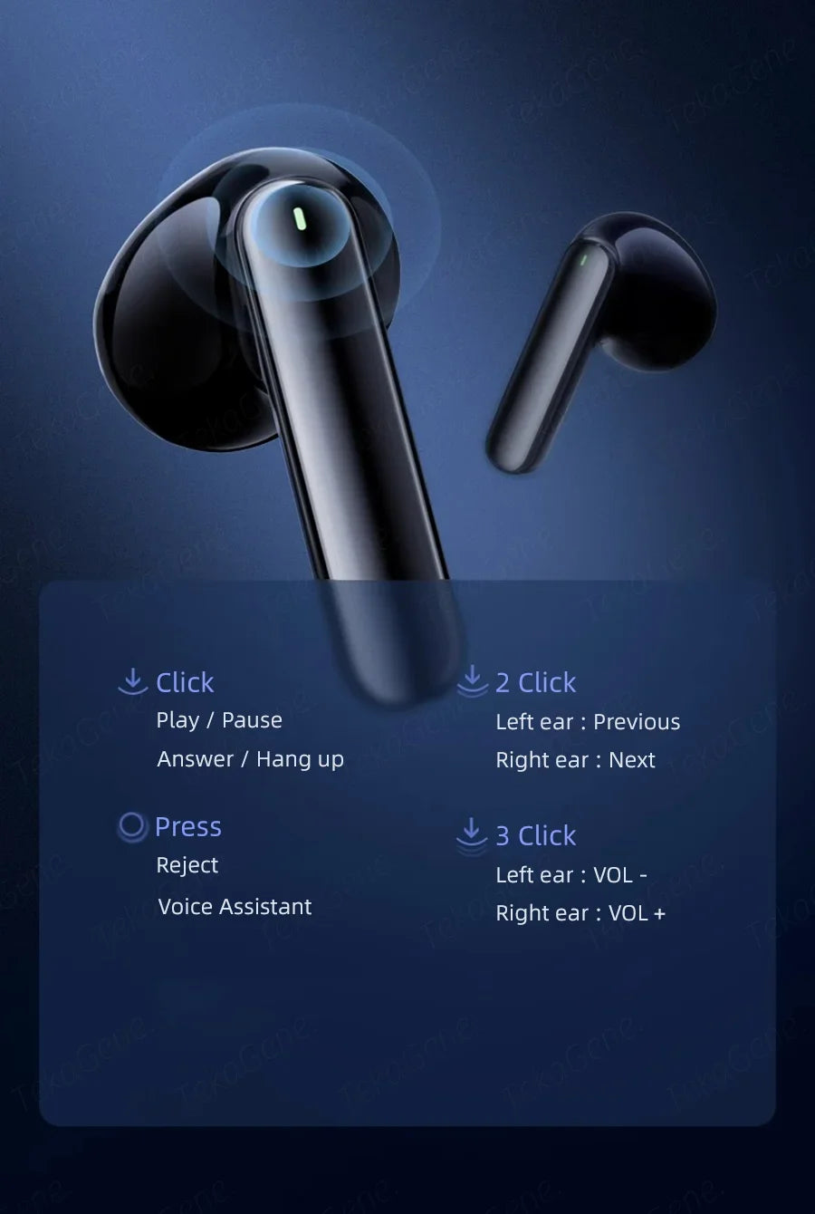 Bluetooth Fülhallgató Zajszűrő