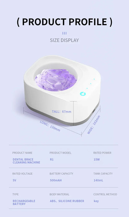 Xiaomi 50kHz UV Ultrahangos Tisztítógép - Fogszabályzó, Ékszer, Szemüveg Tisztító, 3 Fokozat