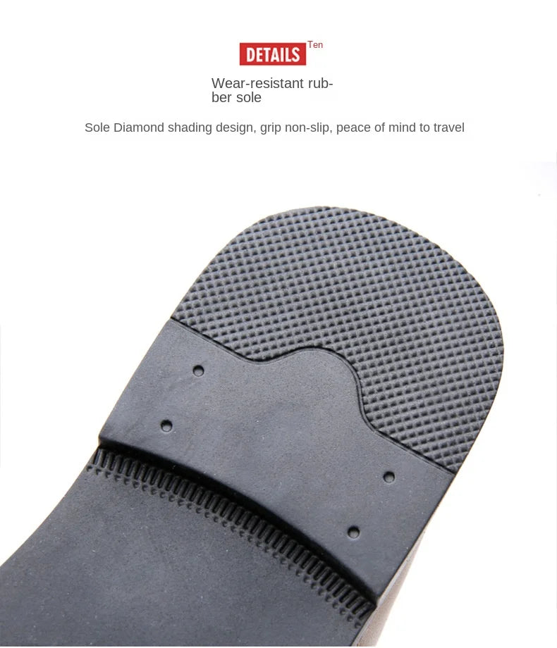Férfi Designer Bőr Szandál - Divatos Nyári Strand Papucs Csúszásmentes