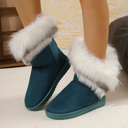 Bequeme Stiefel mit Flockobermaterial