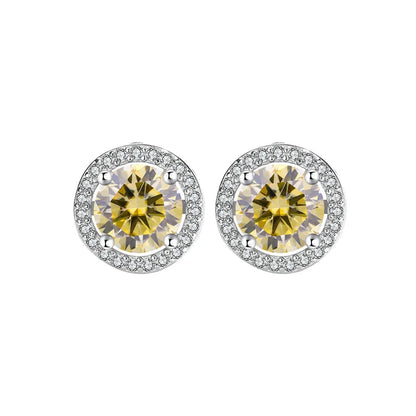 Moissanite Csavaros Fülbevaló