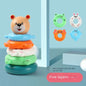 0 12 Month Baby Puzzle Pyramid Tower Cup Stacking Duck Toys Montessori Educational Beach Kids Pool Bathtub Toy Boy Gril Gift - BAALAAZ