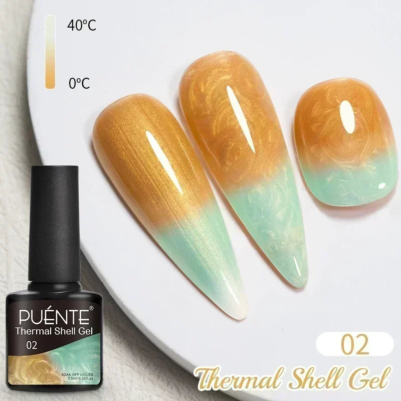 Puente Cat Eye Gel Fényes Kék