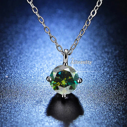 Moissanite Nyaklánc 1Ct D Szín