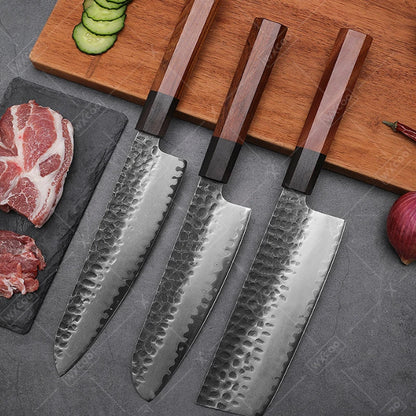 WXCOO Santoku Kés Damascus Pro