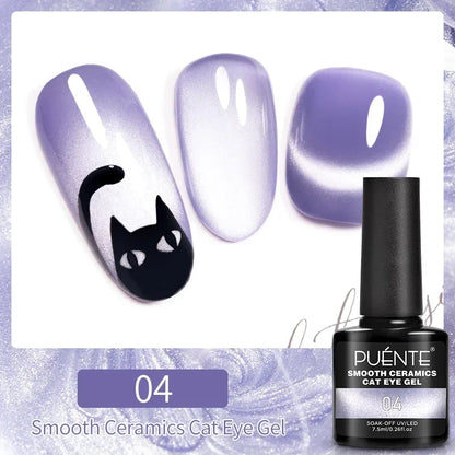 Puente Cat Eye Gel Fényes Kék