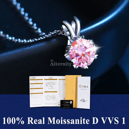Moissanite Igazi Női Nyaklánc
