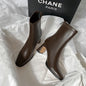 Women's Ankle Boots - Soft Leather High Heel Shoes