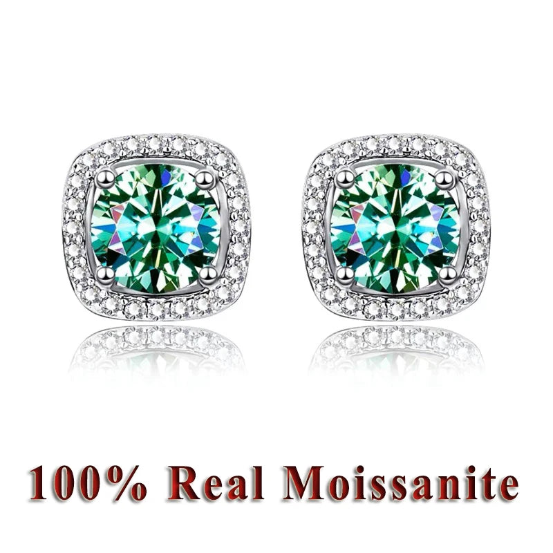 Moissanite Csavaros Fülbevaló
